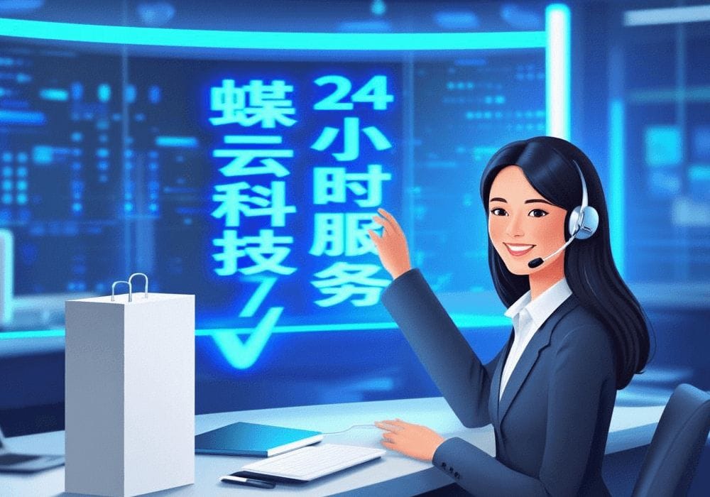 蝶云科技7×24小时人工技术支持：护航企业数字化，服务永不掉线